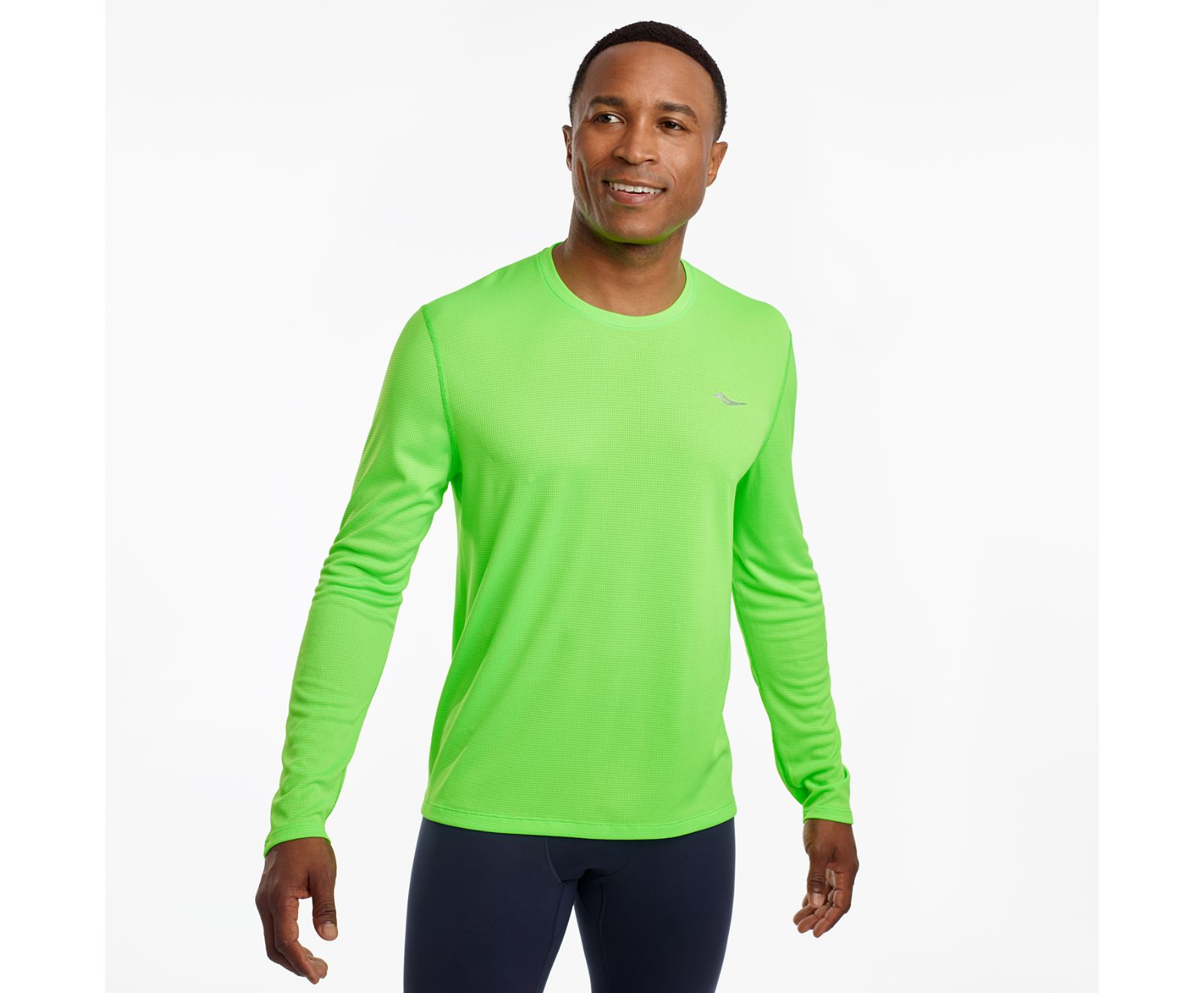 Camisas Saucony Stopwatch Long Sleeve Hombre Verdes Claro | México 631UZGT